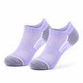 Chaussettes de sport 35-38 en maille violet gris - coupe basse respirante