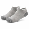 Chaussettes basses 39-42 en maille grises respirantes pour usage quotidien