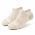 Chaussettes basses 39-42 en maille beige et vertes respirantes
