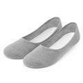 Chaussettes invisibles 35-38 en maille textile grises pour chaussures basses