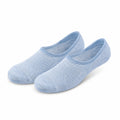 Chaussettes invisibles 35-38 en maille textile bleu clair respirantes