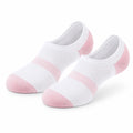 Chaussettes invisibles 39-42 en maille textile blanc rose style sportif