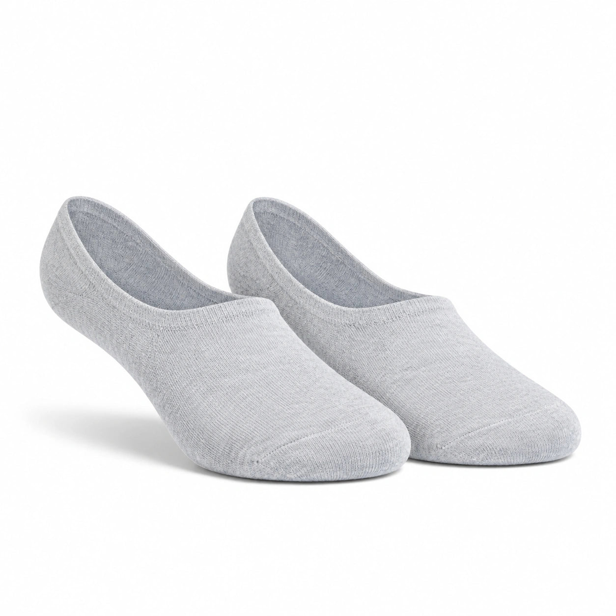 Chaussettes invisibles 43-46 en maille textile grises pour chaussures basses
