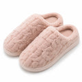 Chaussons 42/43 en textile peluche rose pour intérieur à enfiler