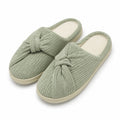 Pantoufles 42/43 en textile vert sauge à nœud pour intérieur