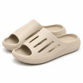 Claquettes 40/41 en mousse synthétique beige - aérées à semelle épaisse